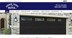 Desktop Screenshot of garagedoorsbynestor.com