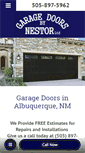 Mobile Screenshot of garagedoorsbynestor.com